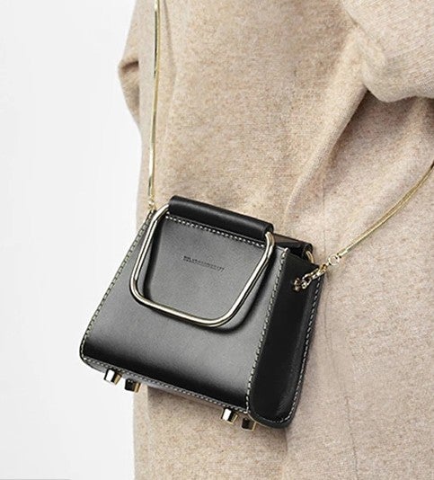 Cute Leather Womens Mini Chain Shoulder Bag