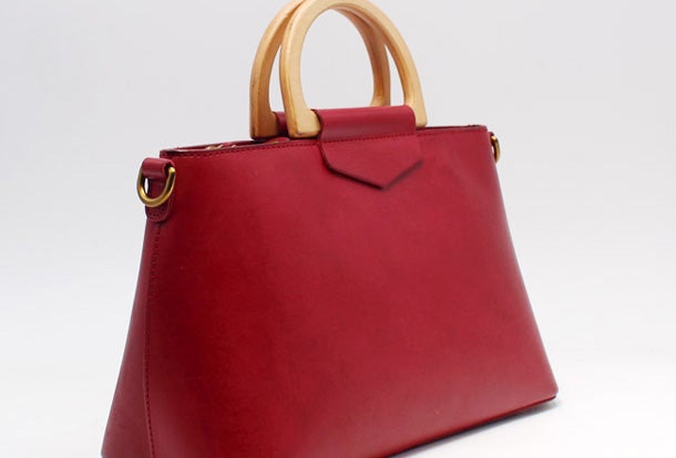 Handmade Leather Handbag Purse Crossbody Shoulder Bag for Girl Women Lady
