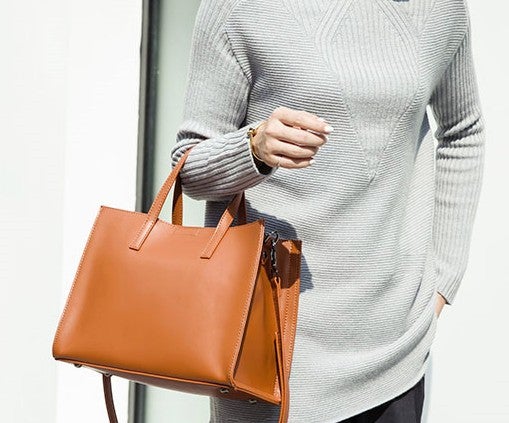 Stylish Leather Womens Handbag Work Purse Shoulder Tote Bag for Women