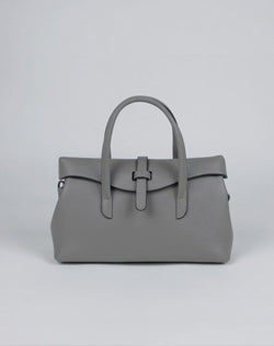 Womens Gray Work Leather Handbag Purse Leather Gray Work Shoulder Bag Handbag Purse for Ladies