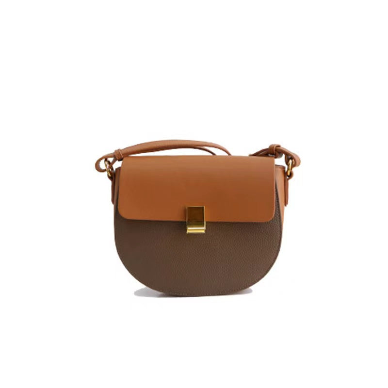 Colorblock Crossbody Leather Bags Womens