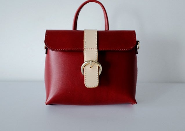 Fashion Leather Beige Womens Handbag Shoulder Bag Crossbody Purse for Women