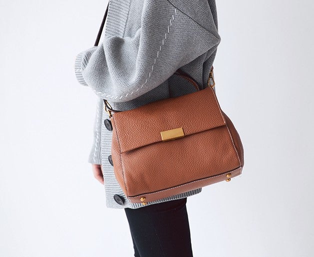 Leather Womens Stylish Work Handbag Crossbody Purse Shoulder Bag for Women