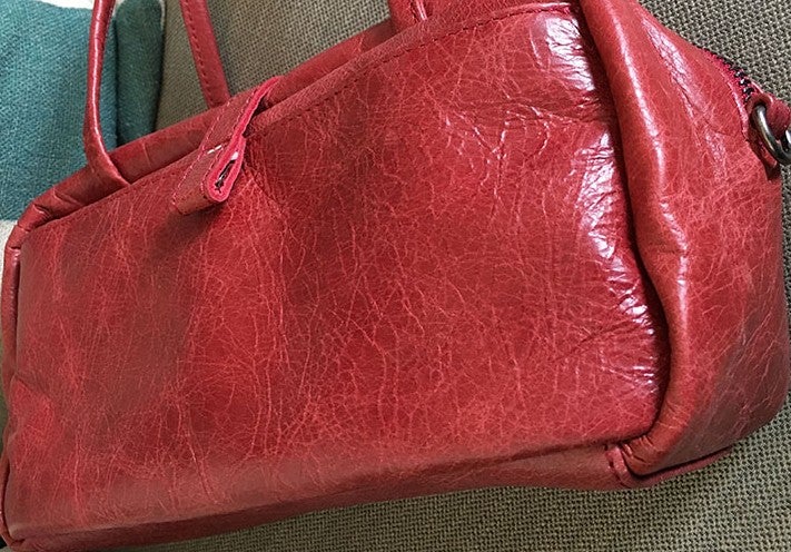 Handmade WOMENs LEATHER Box Handbag Shoulder Bag Handbag Purse FOR WOMEN