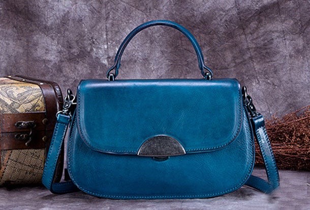Vintage Leather Handbag Purse Shoulder Bag Crossbody Bag Purse For Women