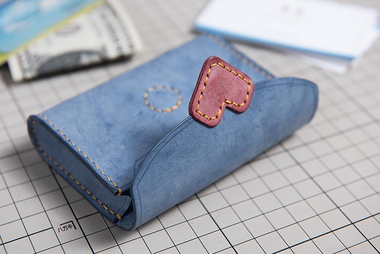 DIY KIT Leather Heart Cute Small Card Wallet Coin Purse Women Gift
