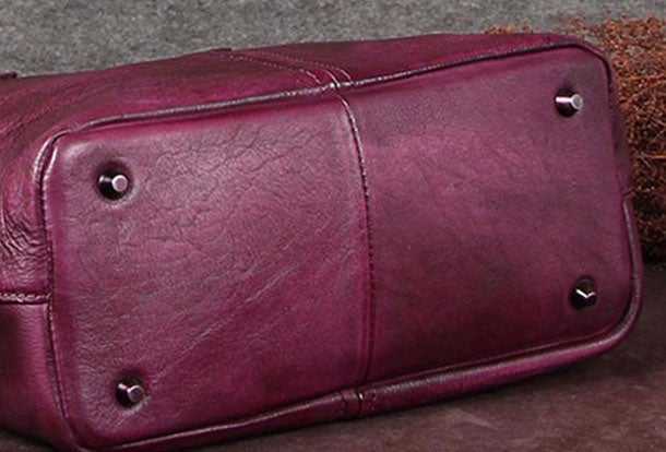 Genuine Leather Handbag Vintage Tote Crossbody Bag Shoulder Bag Purse For Women