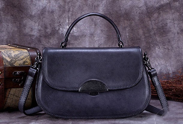 Vintage Leather Handbag Purse Shoulder Bag Crossbody Bag Purse For Women