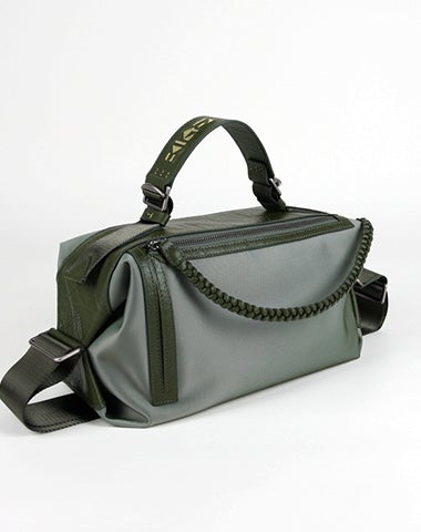 Minimalist Coffee Nylon Handbag for Ladies
