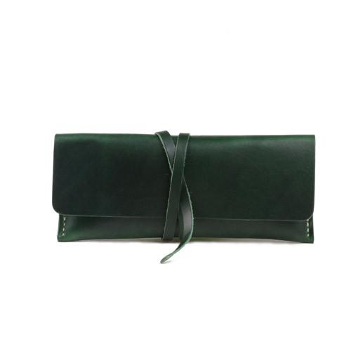 Genuine Leather Long Clutch Purse Wallet