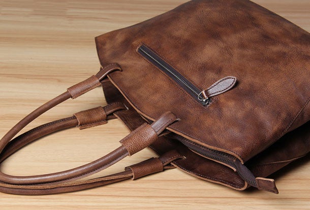 Handmade Leather womens handbag purse shoulder bag for women