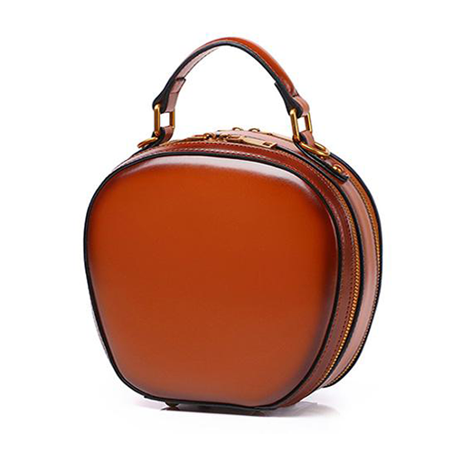Elegant Brown Genuine Leather Handbags