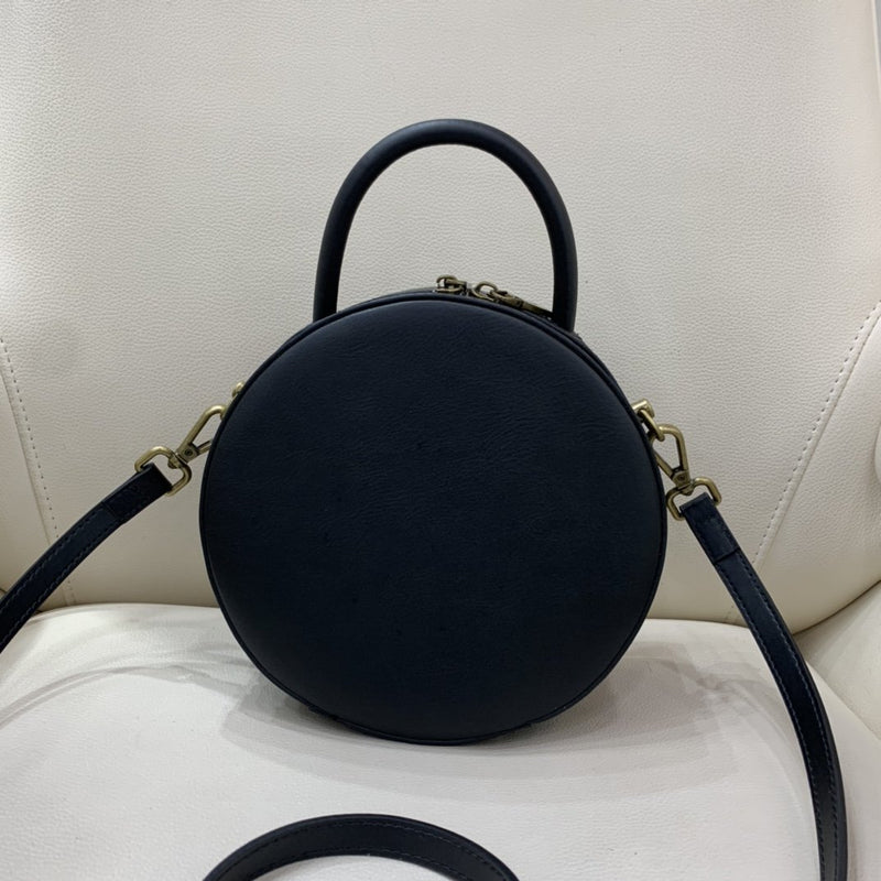 Cute Circle Leather Bags Classic Style Womens