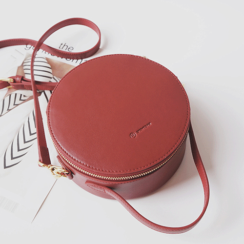 Leather Round Shoulder Bags Purses