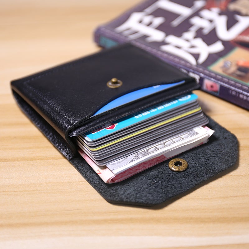 Cute Women Brown Leather Billfold Card Wallet Coin Wallets Mini Change Wallets For Women