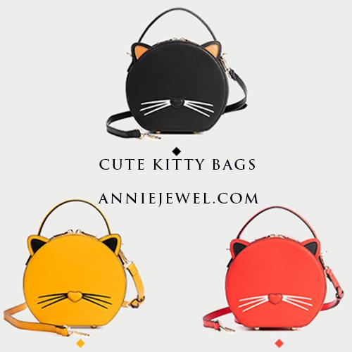 Red Small Circular Round Handbags For Women