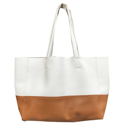 Fashion double color matching tote bag girl shopping
