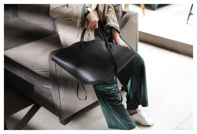 Scalloped Handbag Women's Leather Fashion Unique