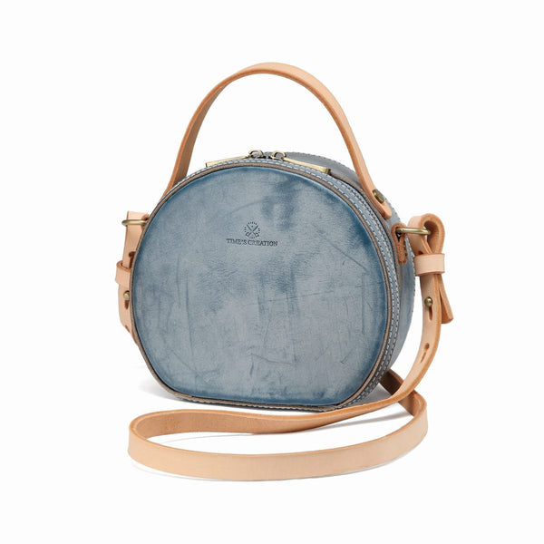 Foggy Leather Circle Round Shoulder Bags
