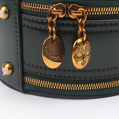 Round Leather Shoulder Circle Cross Body Bags