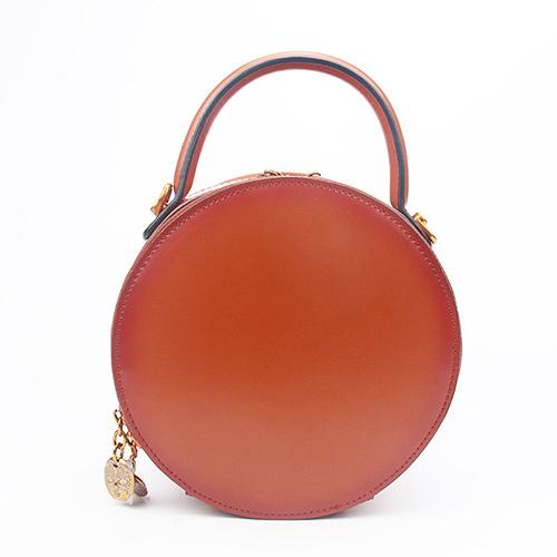 Round Leather Shoulder Bags For Women