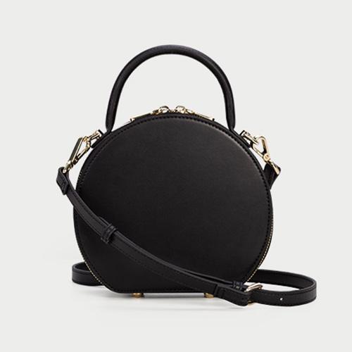 Leather Circle Round Shaped Bags Purses