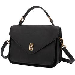 Black Handbag Genuine Leather Brown Fashion Side Bag Work Shoulder Bag Purse