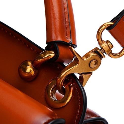 Leather Satchel Handle Bag For Women