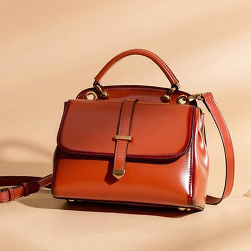 Womens Leather Small Satchel Handle Bags Purse