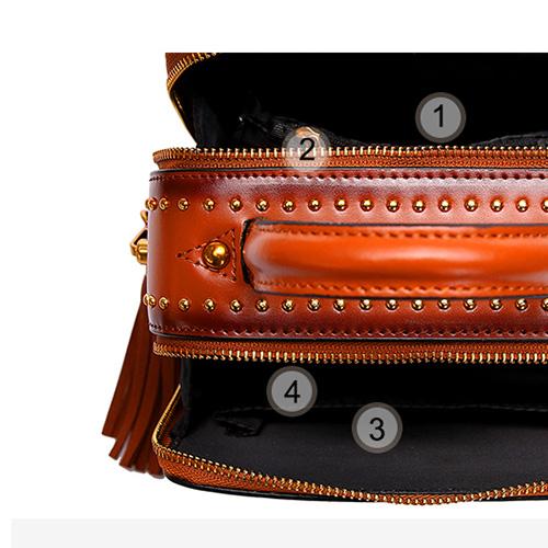 Designer Small Leather Satchel Square Bags Ladies