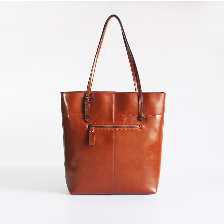 Womens Leather Vertical Tote Bag Best Leather Tote Bags