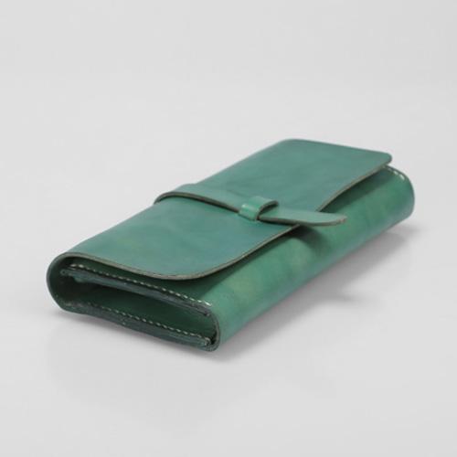 Handmade Folded Flap Long Wallet Purses