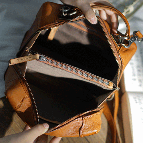 Vintage Womens Brown Leather Square Crossbody Bag Black Women's Small Handbag Shoulder Bag