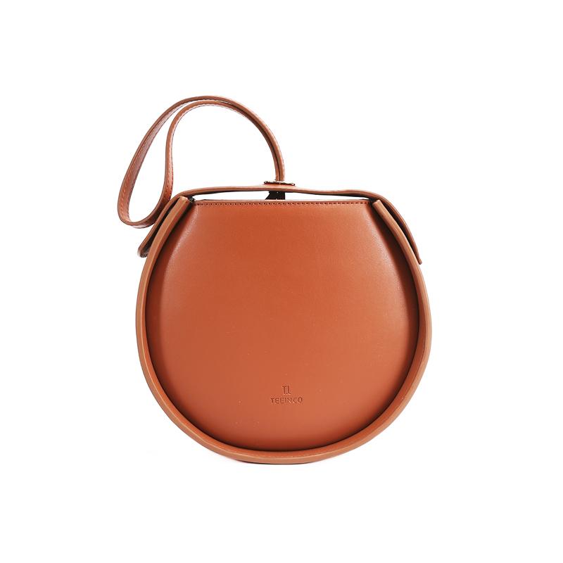 Small Round Shoulder Circle Clutch Bag