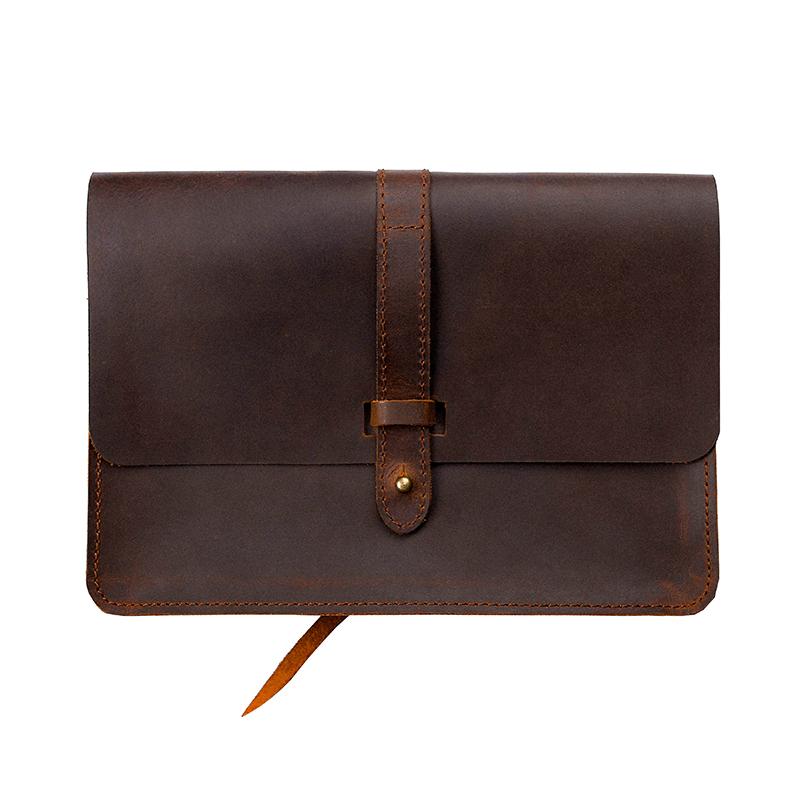 Leather Mac Laptop Ipad Case Handmade Personalized Leather Clutch Phone Purse Wallet Bag