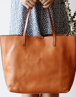 Handmade Leather handbag tote shopper bag for women leather shoulder bag