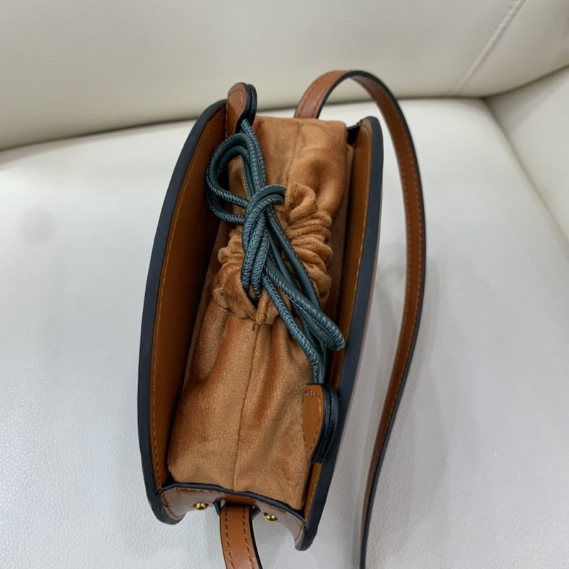 Modish Round Leather Crossbody Bags