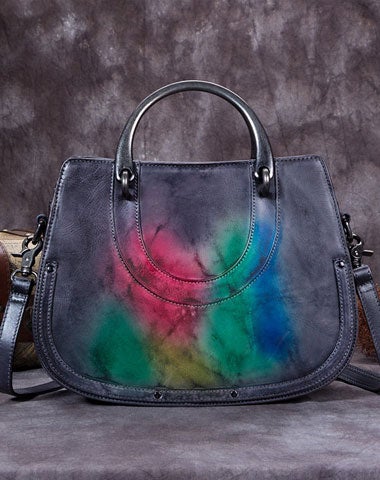 Genuine Leather Handbag Vintage Bag Shoulder Bag Crossbody Bag Purse Clutch For Women