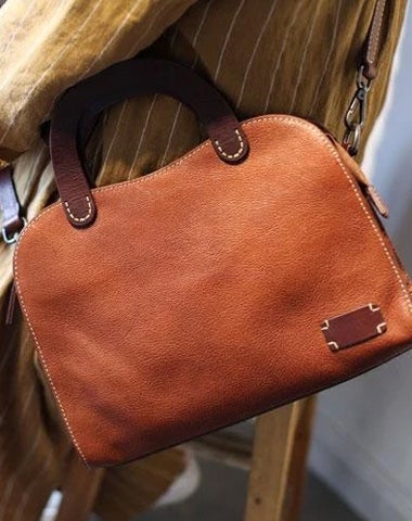 Fashion Brown Womens Leather Satchel Handbag Purse Top Handbag Black Satchel Shoulder Bag