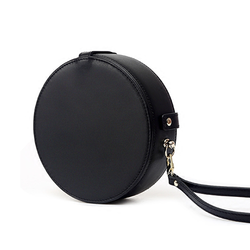 Circle Round Leather Crossobdy Bag