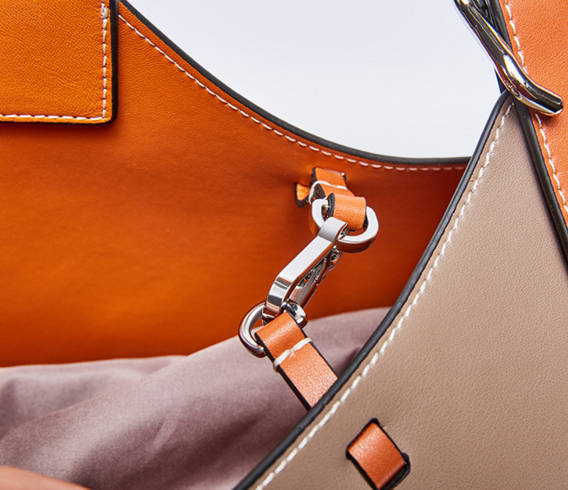 Leather Bucket Handbags Versatile Style