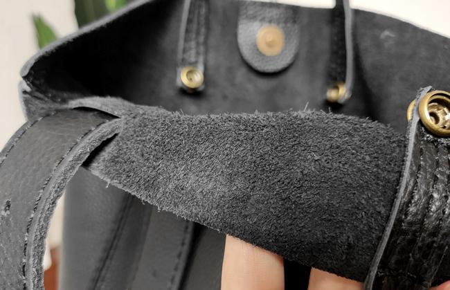 Stylish Black Leather Tote Bag Shoulder Tote Handbag Black Crossbody Tote Purse For Women