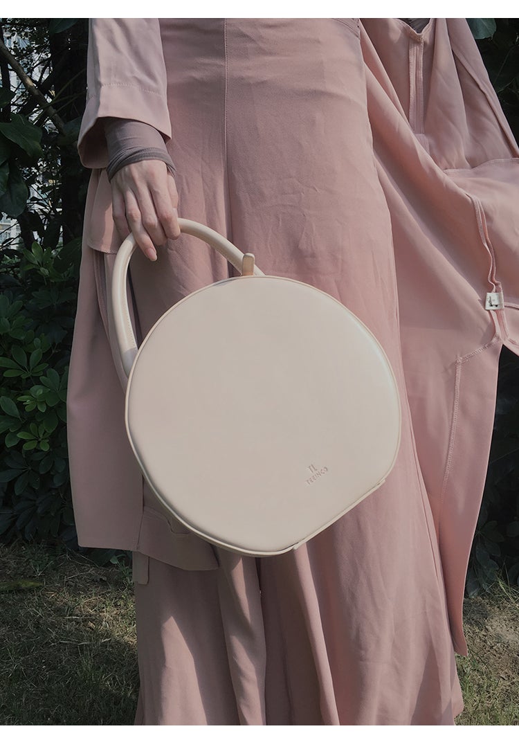 Stylish LEATHER WOMENs Circle Handbags SHOULDER BAG Purse FOR WOMEN