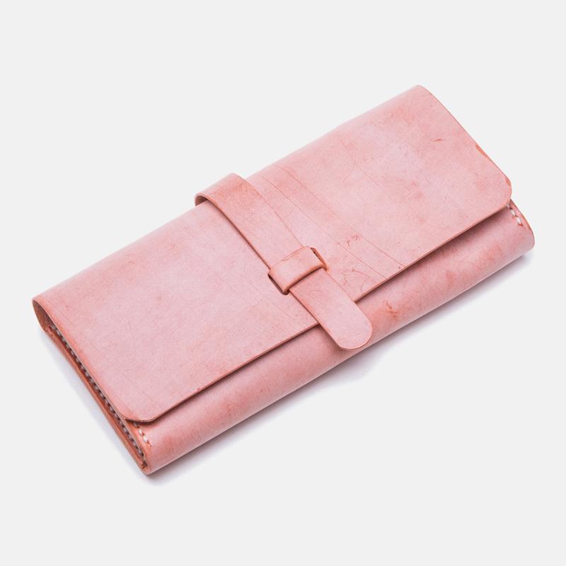 Handmade Folded Flap Long Wallet Purses