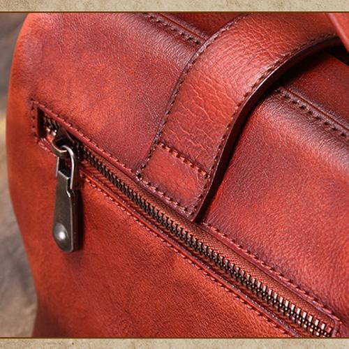 Red Vintage Ladies Leather Small Doctor Handbag Purse Green Small Doctors Shoulder Bag Purse for Women