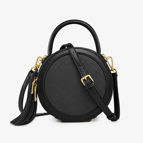 Small Round Leather Crossbody Bags
