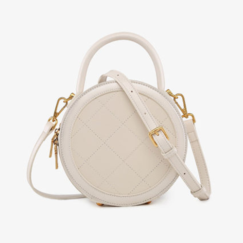 Fashionable White Circle Shoulder Bags