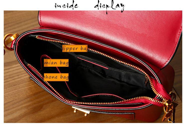 Genuine Leather Handle Satchel Bag Purse