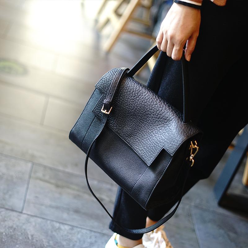 Women's Satchel Handbags Leather Flap Over Crossbody Bag Purse