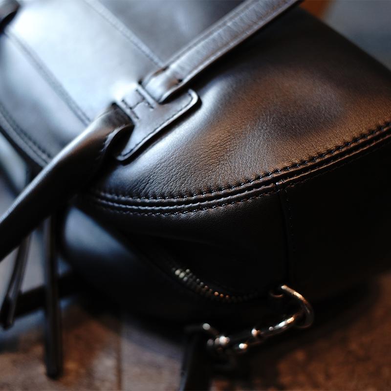 Women's Satchel Leather Dome Shaped Handbags Purse